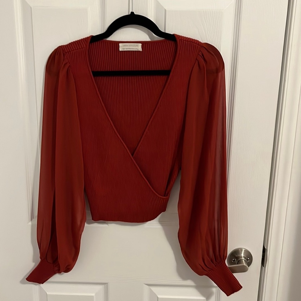 Urban Outfitters knit wrap top NWOT